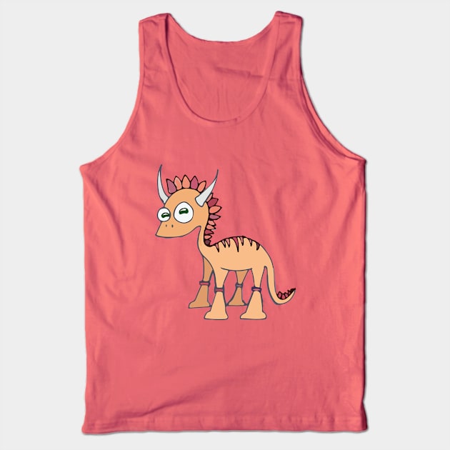 Orange Monster Tank Top by BRICHstudiosShop